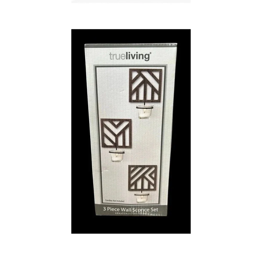 TrueLiving 3 Piece Wall Sconce Set Tea light candle holders  4.6